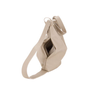 Borsa in pelle da donna convertibile in zaino, con tasche laterali, senza parti metalliche leggera e capiente