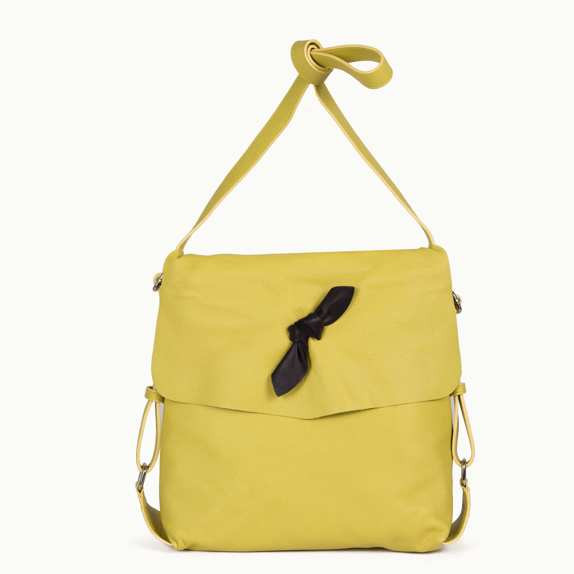 leather backpack with shoulder strap