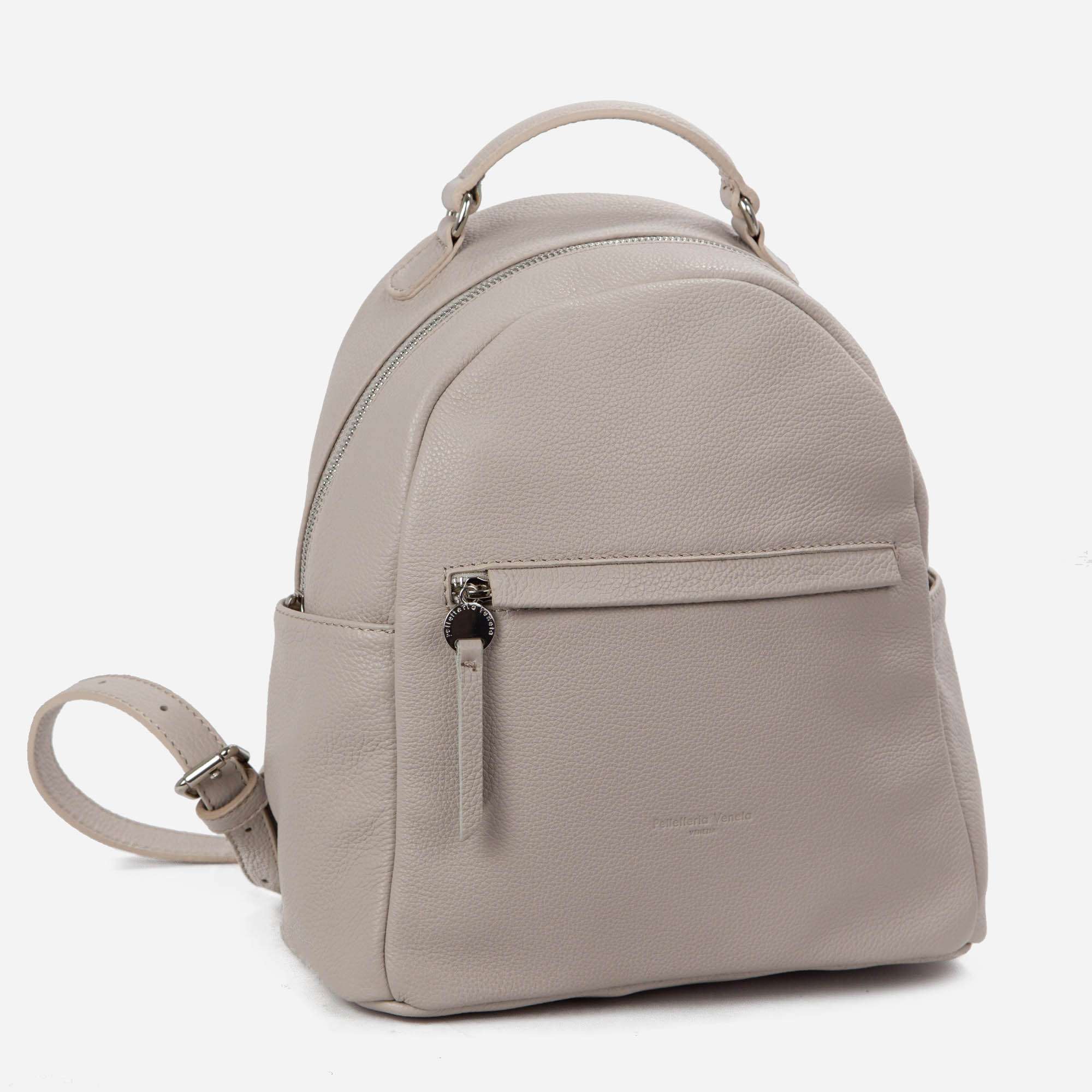 leather backpack with shoulder strap
