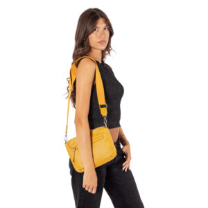 Women's leather crossbody D634 - Image 3