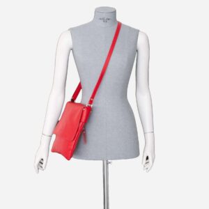 Alternative view of Leather cross-body V401M