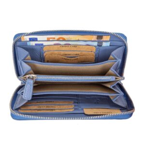 Alternative view of "Zip-round" leather wallet