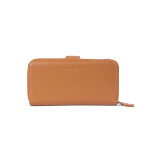 Large leather wallet PFV1517L - Tan leather