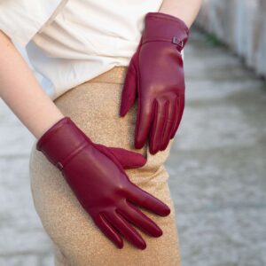 Alternative view of guanti da donna con fibbia