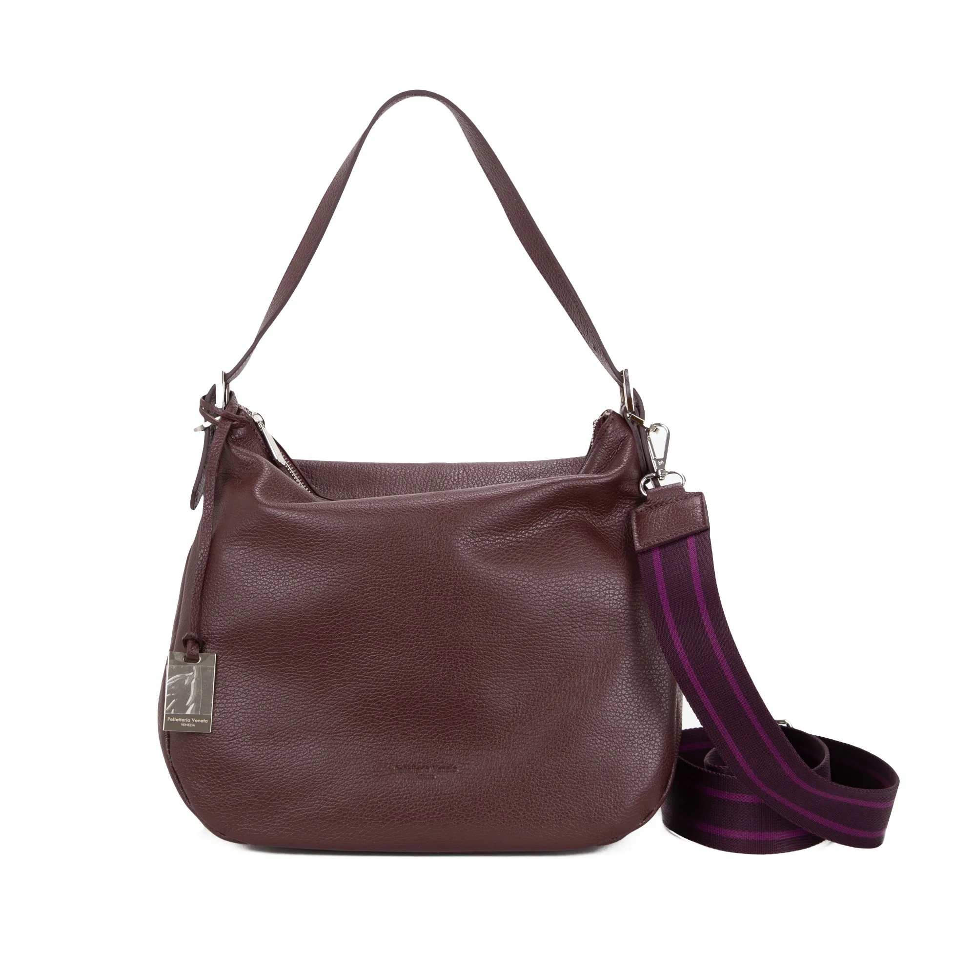 Grainy leather hobo bag D23023 EMILY collection by