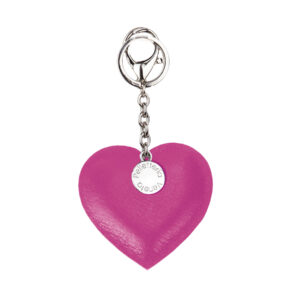 Portachiavi in pelle AC024 - Fucsia