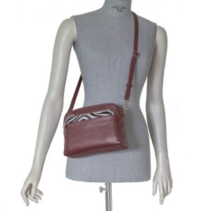 Alternative view of Tracolla multiscomparto CAV23004 in pelle collezione Grace Pelletteria Veneta