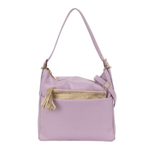 Sacca a spalla in pelle D24091 da donna