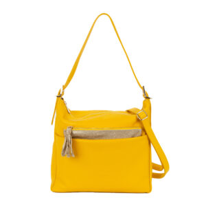 Sacca a spalla in pelle D24091 da donna