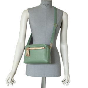 Alternative view of Tracolla in pelle D24092 da donna