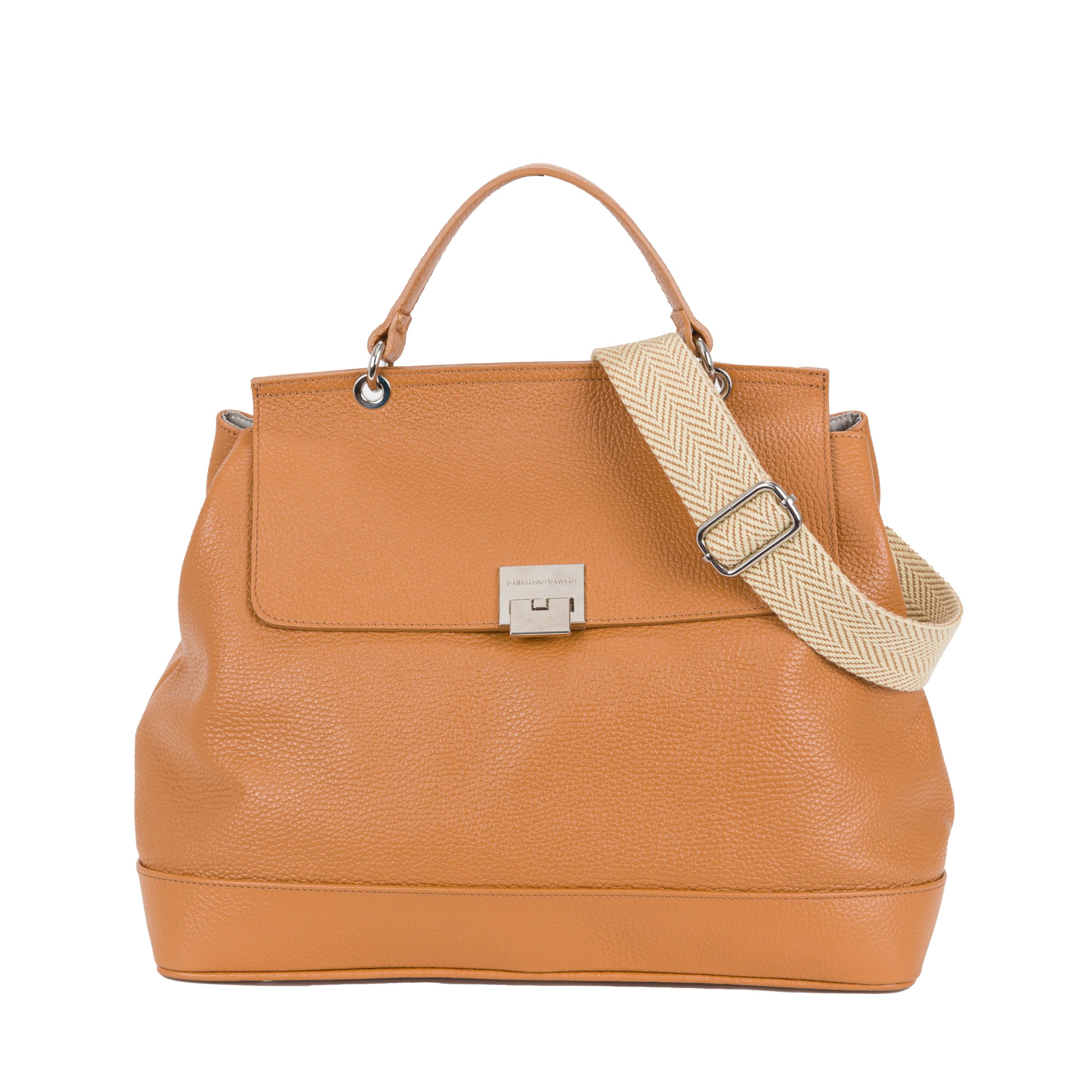 Pochette Italiana In Pelle Scamosciata Beige Modamoda De T151, Piccola, Con Tracolla, Made In Italy