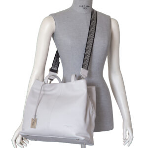 Alternative view of Multicompartment large leather shopper V24476