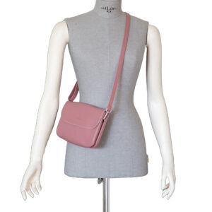 Alternative view of Pebble grain Leather double-compartment cross-body D24418