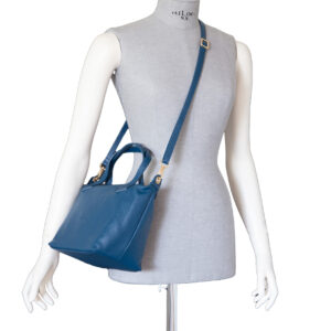 Alternative view of Small leather shopper D24487 with organizer