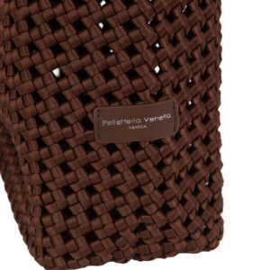 Alternative view of Sacca spalla in raso intrecciato a mano ST24441