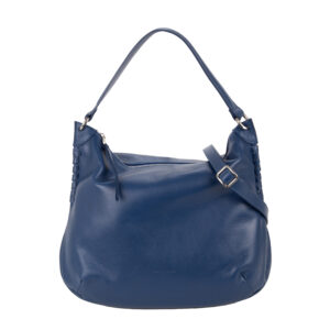 Women's leather  shoulder bag N25302 by Pelletteria Veneta - ocean blu