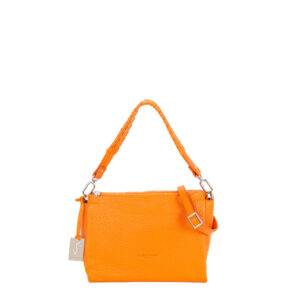 Tracolla da donna V25483 in pelle martellata a grana grossa