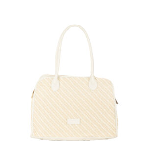 Shopper in paglia e pelle P25073 di Pelletteria Veneta