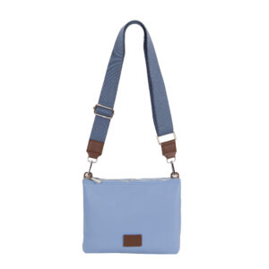 Tracolla multiscomparto in pelle V25205 a grana grossa di Pelletteria Veneta