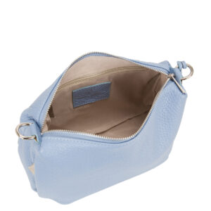 Borsa a mano in pelle di Pelletteria veneta di colore azzurro