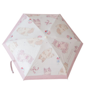 Ombrello compatto con stampe e forma di animali