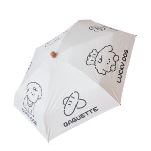 Ombrello compatto con stampe e forma di animali