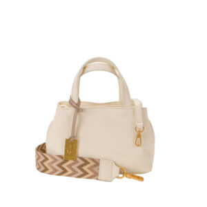 Borsa a mano in pelle da donna V25314 di Pelletteria Veneta - Beige