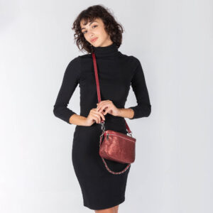 Alternative view of Laminated  leather pouch D25317 by Pelletteria Veneta