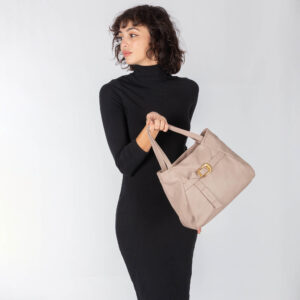 Alternative view of Smooth leather shopper M25822 by Pelletteria Veneta