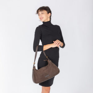 Alternative view of Nabuk leather shoulder bag NB25420 by Pelletteria Veneta