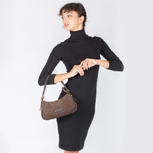 Alternative view of Nubuck leather clutch NB25422 by Pelletteria Veneta