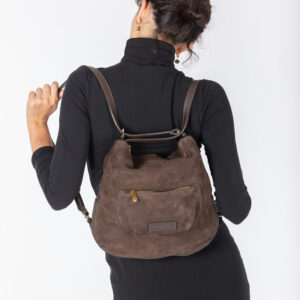 Alternative view of Two-way nubuk shoulder bag NB25424 by Pelletteria Veneta