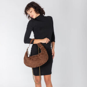 Alternative view of Embroidered farbric shoulder bag T25723 by Pelletteria Veneta