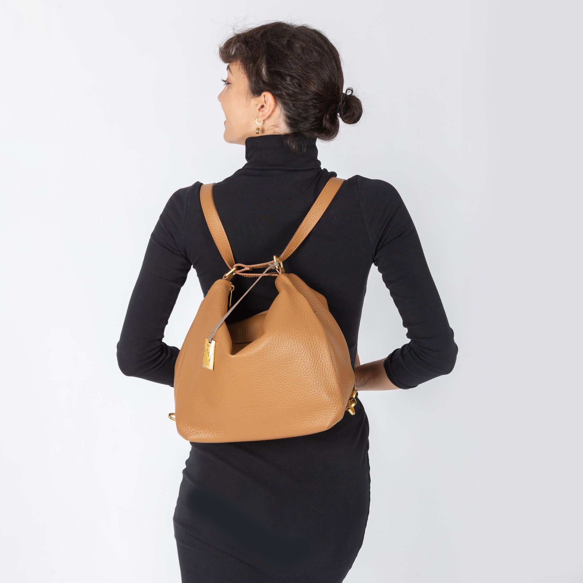 Shopper multiscomparto V25310 in pelle da donna di Pelletteria Veneta - immagine 3