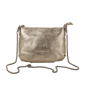 Tracolla L25803 in pelle martellata laminata