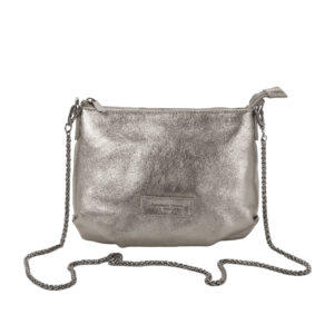 Tracolla L25803 in pelle martellata laminata