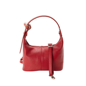 Borsa a mano in dollarino V26519 con dettaglio in vetro di Murano