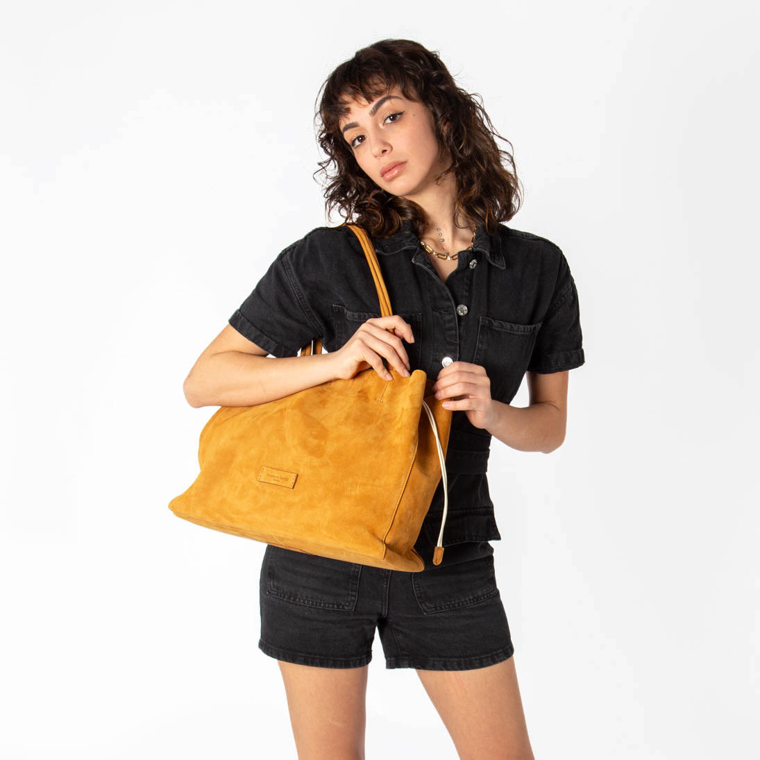 Shopper in nabuk da donna NB26410 di Pelletteria Veneta - immagine 3