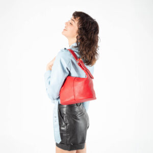 Alternative view of Pebble grain handbag V26518 with Murano glass decoration