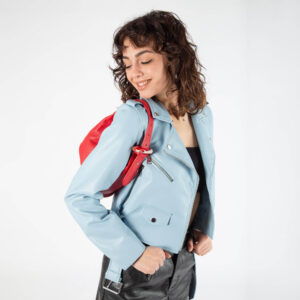 Alternative view of Pebble grain handbag V26519 with Murano glass decoration