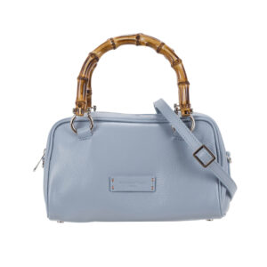 Borsa a mano con manici in bamboo V26515 di Pelletteria Veneta