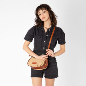 Alternative view of Tracolla da donna in paglia intrecciata e pelle di Pelletteria Veneta