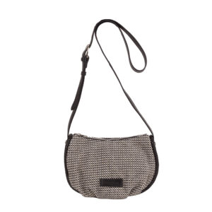 Tracolla da donna in paglia intrecciata e pelle di Pelletteria Veneta