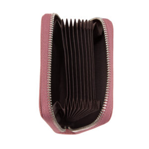 Alternative view of Portatessere in pelle con zip