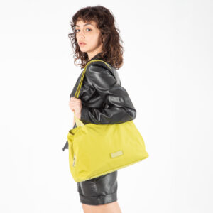 Alternative view of Shopper in nylon e pelle di Pelletteria Veneta