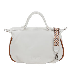 Borsa grande a mano in pelle e vacchetta V26601 di Pelletteria Veneta