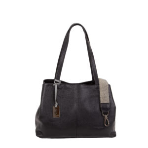 Shopper multiscomparto in pelle da donna D26313