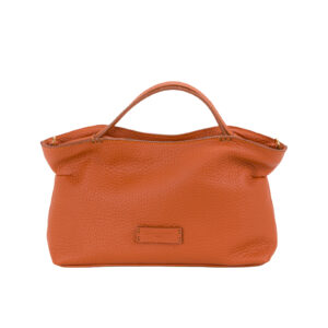 Borsa a mano in pelle da donna di Pelletteria Veneta | Collezione Faro - Arancione
