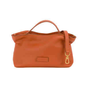 Borsa a mano in pelle da donna di Pelletteria Veneta | Collezione Faro - Arancione