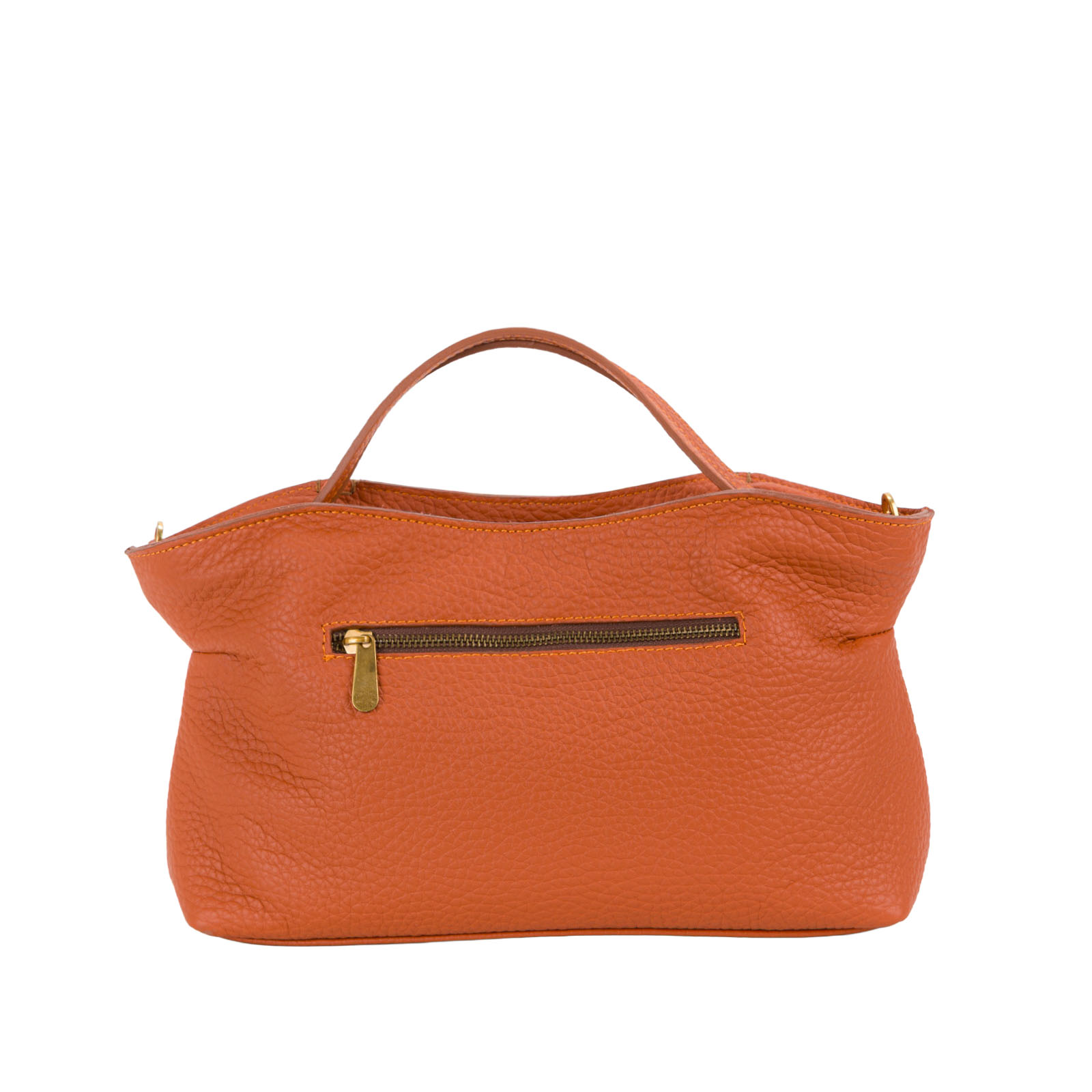 Borsa a mano in pelle da donna di Pelletteria Veneta | Collezione Faro - Arancione